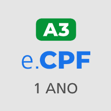 e-CPF A3 (1 ano)