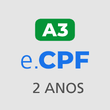 e-CPF A3 (2 anos)