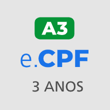 e-CPF A3 (3 anos)
